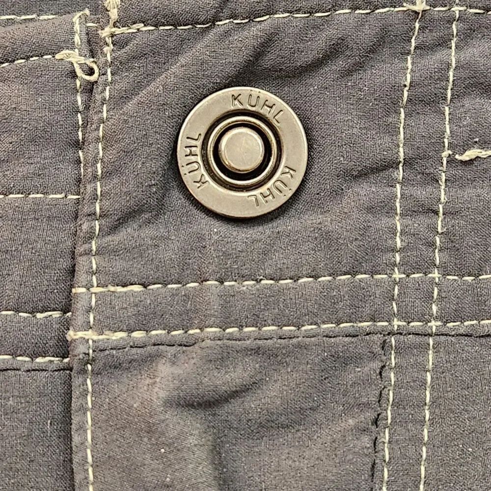 Kuhl Pants Men's 38x30 Dark Gray Cargo‎ Performance Hiking Outdoors Utility